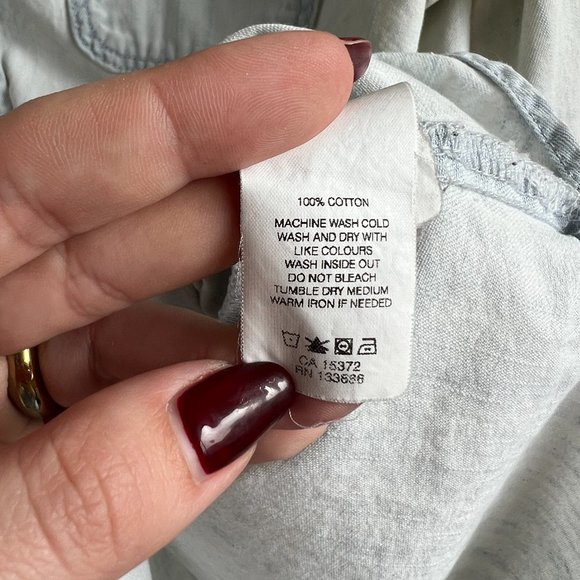 JOE FRESH Denim Button Up Shirt - Picture 4 of 7